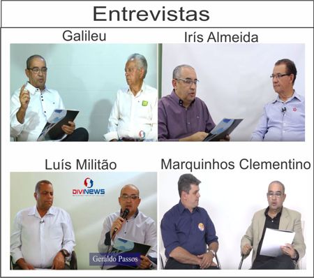 ELEIÇÕES 2016: entrevistas com Galileu, Iris Almeida, Luís Militão e Marquinhos Clementino, candidatos a prefeito de Divinópolis